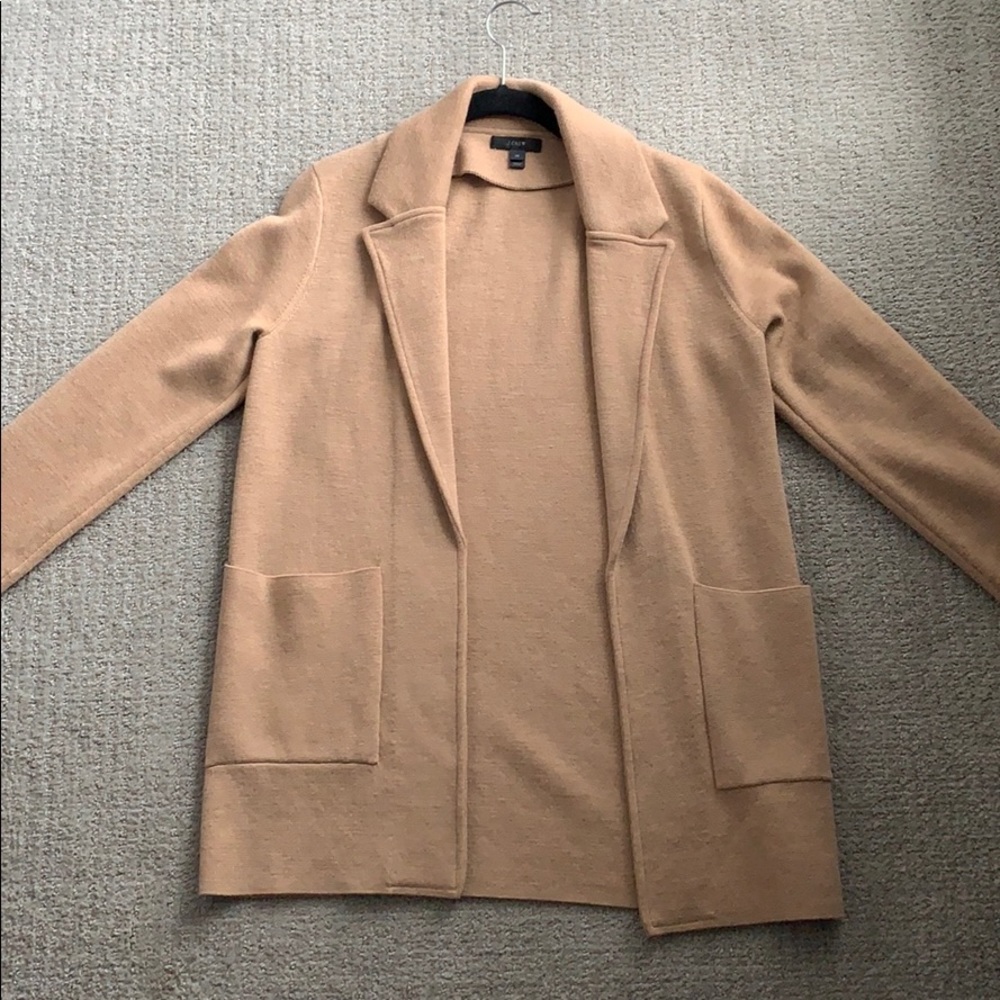 JCrew Womens Sophie Open-Front Sweater-Blazer